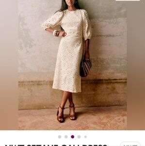 Sezane Cali Open Back Crochet Dress 46/14